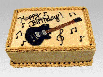 Hình ảnh chúc mừng  sinh nhật bánh gato đàn guitar độc đáo