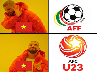 Bộ ảnh chế U23 Việt Nam sau chiến thắng lịch sử tiến vào chung kết U23 châu Á