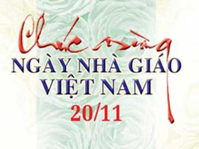 Bộ thiệp chúc mừng ngày nhà giáo Việt Nam 20 - 11 đẹp