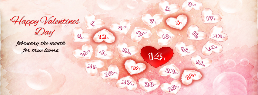 Ảnh bìa facebook valentine trang trí ngày 14/2 đẹp - Hình 19