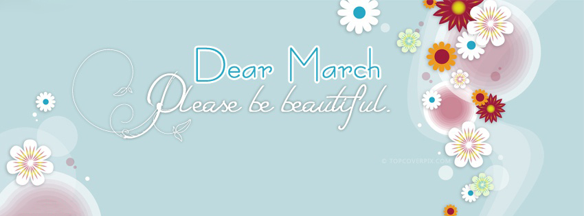 Cover facebook March, cover facebook chào tháng 3 - Hình 9