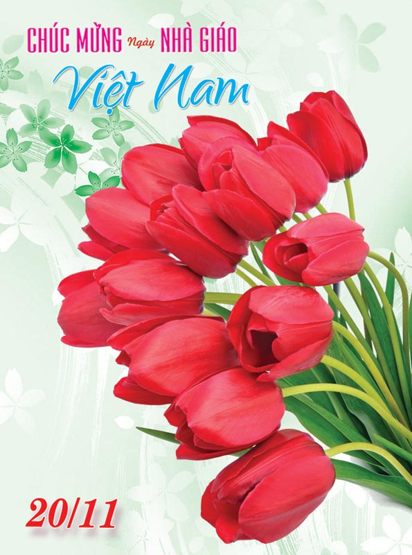 Bộ thiệp chúc mừng ngày nhà giáo Việt Nam 20 - 11 đẹp - Hình 9