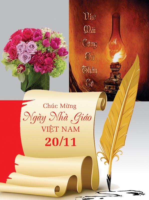 Bộ thiệp chúc mừng ngày nhà giáo Việt Nam 20 - 11 đẹp - Hình 11