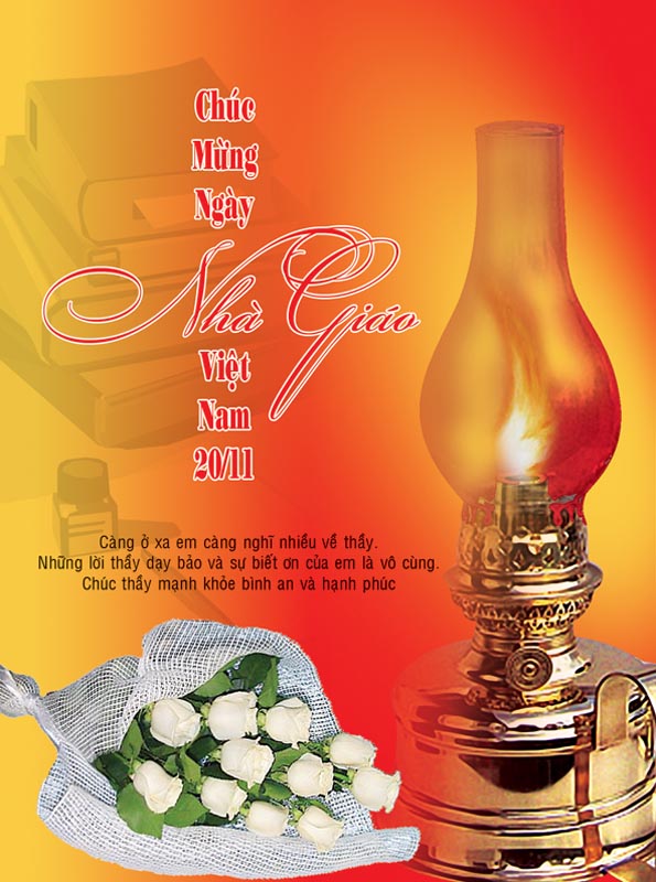 Bộ thiệp chúc mừng ngày nhà giáo Việt Nam 20 - 11 đẹp - Hình 12
