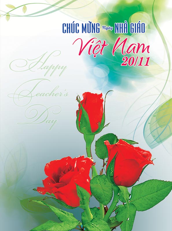 Bộ thiệp chúc mừng ngày nhà giáo Việt Nam 20 - 11 đẹp - Hình 14