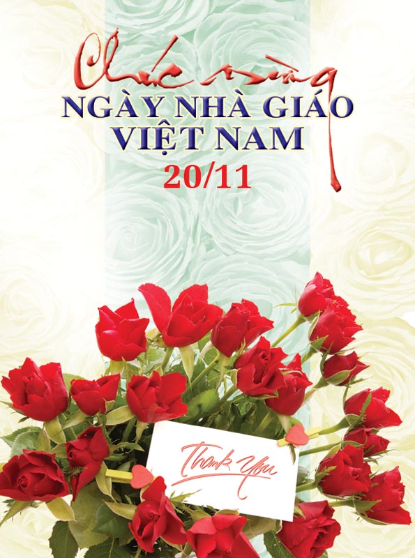 Bộ thiệp chúc mừng ngày nhà giáo Việt Nam 20 - 11 đẹp - Hình 4