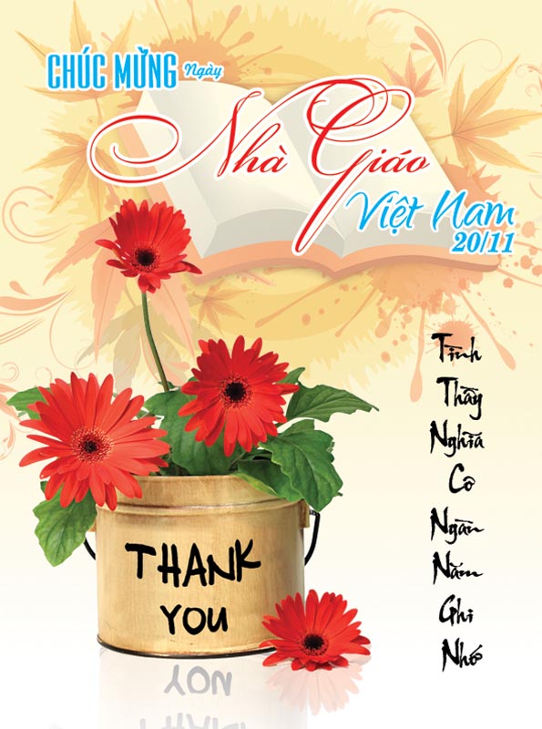 Bộ thiệp chúc mừng ngày nhà giáo Việt Nam 20 - 11 đẹp - Hình 19