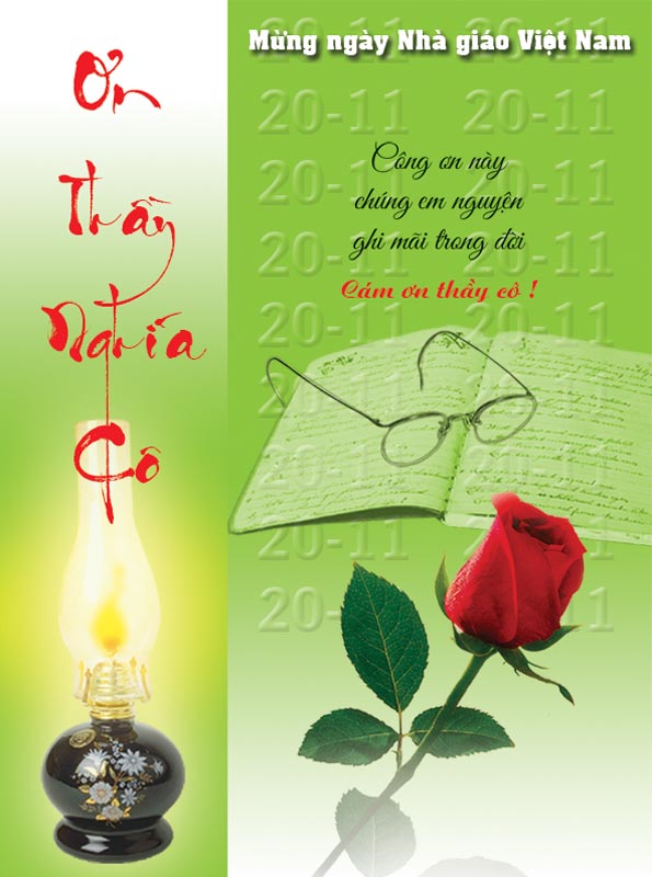 Bộ thiệp chúc mừng ngày nhà giáo Việt Nam 20 - 11 đẹp - Hình 17