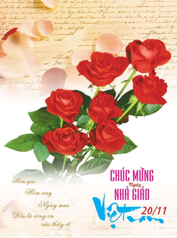 Bộ thiệp chúc mừng ngày nhà giáo Việt Nam 20 - 11 đẹp - Hình 2