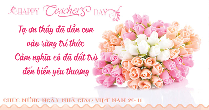 Bộ thiệp chúc mừng ngày nhà giáo Việt Nam 20 - 11 đẹp - Hình 23