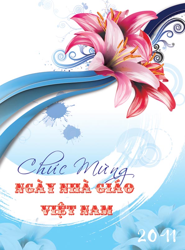 Bức thiệp chào mừng ngày nhà giáo Việt Nam đẹp và ý nghĩa - Hình 8
