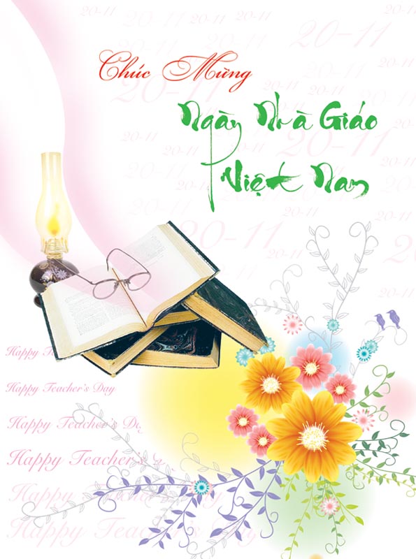 Bức thiệp chào mừng ngày nhà giáo Việt Nam đẹp và ý nghĩa - Hình 11