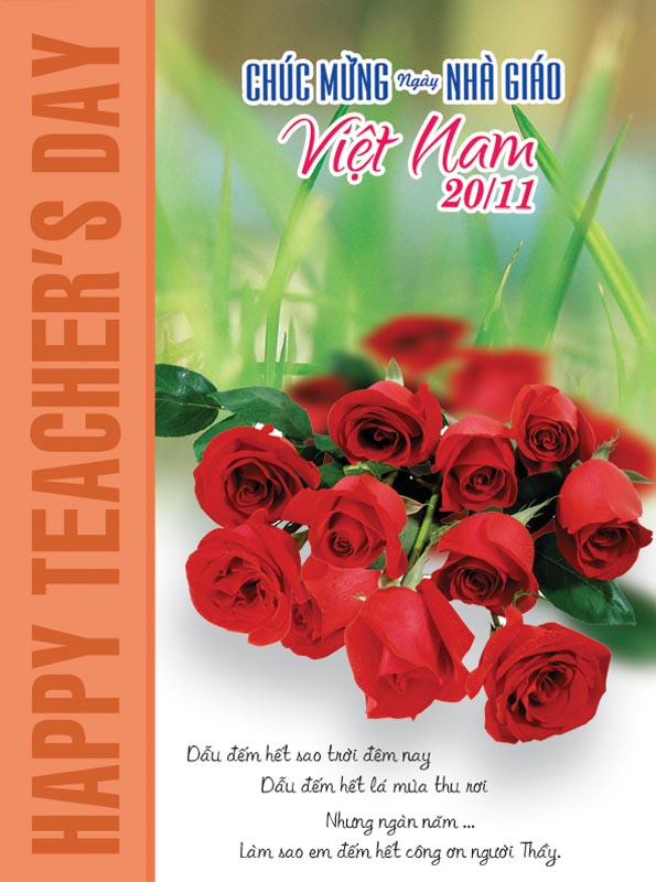 Bộ thiệp chúc mừng ngày nhà giáo Việt Nam 20 - 11 đẹp - Hình 10