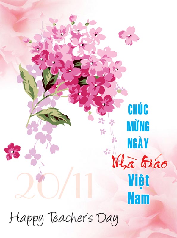 Bộ thiệp chúc mừng ngày nhà giáo Việt Nam 20 - 11 đẹp - Hình 8