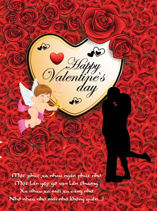 Những bức thiệp tình yêu ngày valentine đẹp và ý nghĩa - Hình 12