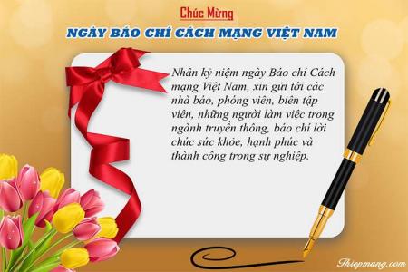 Mẫu thiệp chúc mừng ngày Báo chí Việt Nam 21/6 mới nhất