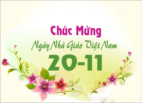 Tạo thiệp chúc mừng ngày 20-11 ngày nhà giáo Việt Nam