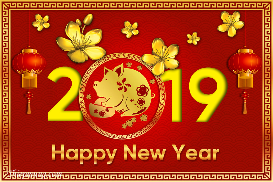 Thiệp tết Kỷ Hợi 2019 đẹp nhất tuyển chọn - Hình 3