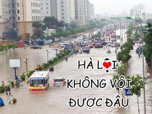 Bộ ảnh hài ảnh chế  mùa mưa ở Hà Nội - Hình 10