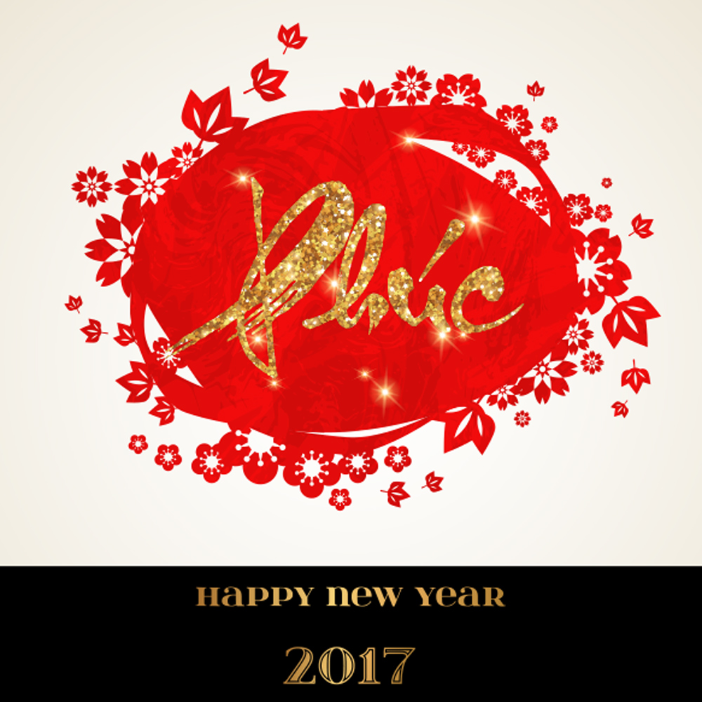 Bộ thiệp chúc mừng năm mới 2017 đẹp và độc đáo - Hình 14