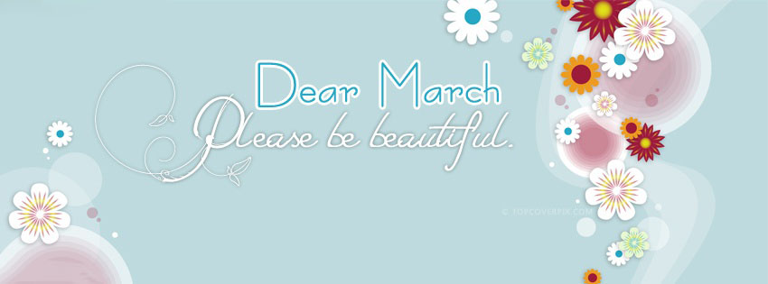 Cover facebook March, cover facebook chào tháng 3 - Hình 1