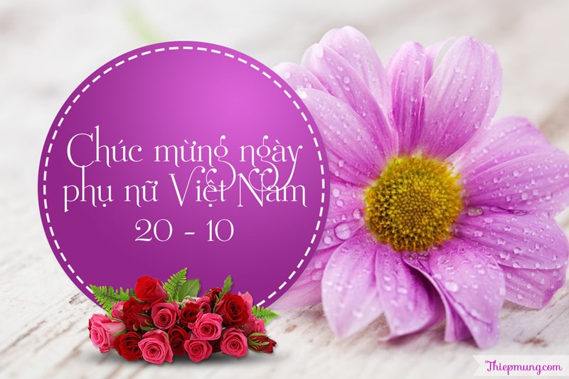 20 bức thiệp chúc mừng ngày phụ nữ Việt Nam 20/10 đẹp và ý nghĩa - Hình 25