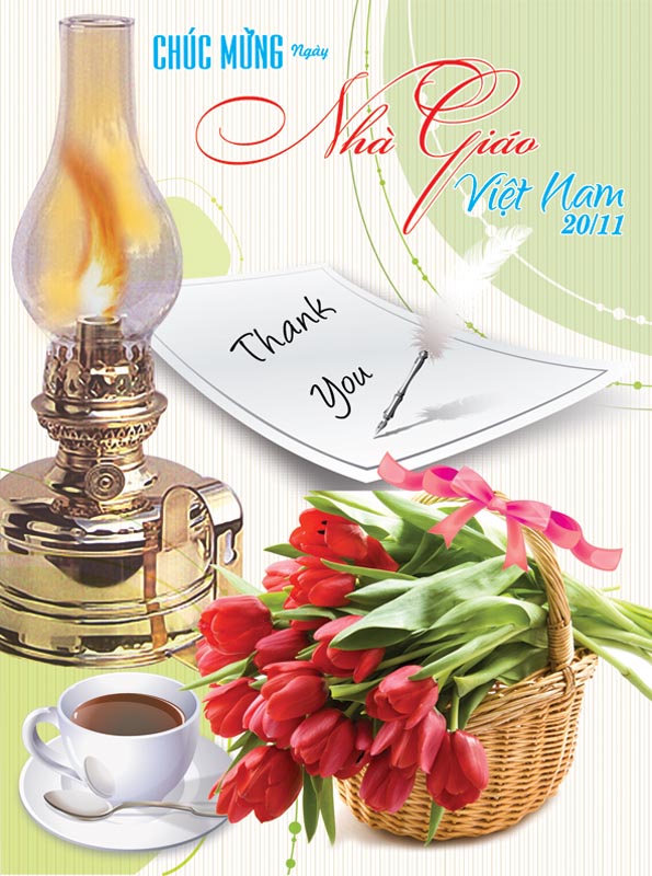 Bức thiệp chào mừng ngày nhà giáo Việt Nam đẹp và ý nghĩa - Hình 4