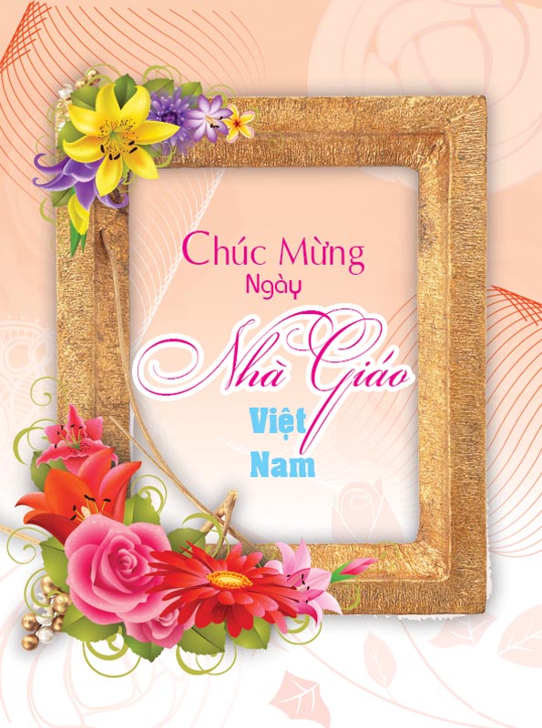 Bức thiệp chào mừng ngày nhà giáo Việt Nam đẹp và ý nghĩa - Hình 13