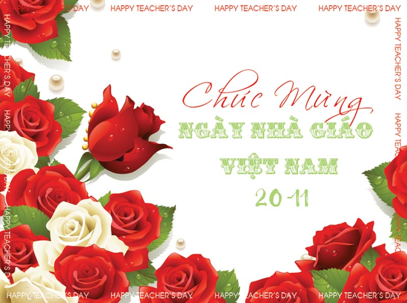Bức thiệp chào mừng ngày nhà giáo Việt Nam đẹp và ý nghĩa - Hình 16
