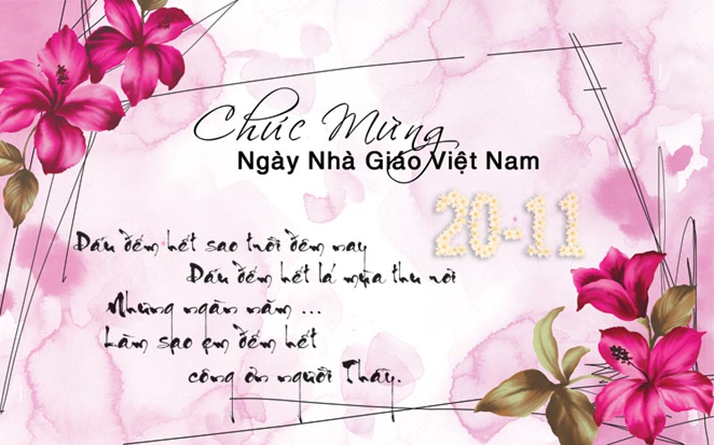 Bộ thiệp chúc mừng ngày nhà giáo Việt Nam - Hình 10