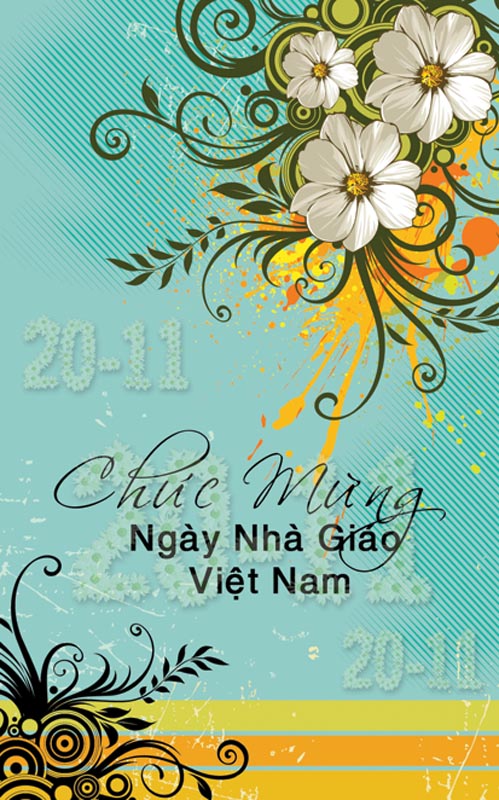Bộ thiệp chúc mừng ngày nhà giáo Việt Nam - Hình 12