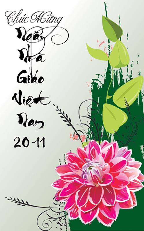Bộ thiệp chúc mừng ngày nhà giáo Việt Nam - Hình 13