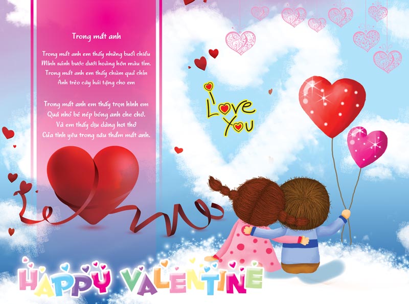 Những bức thiệp tình yêu ngày valentine đẹp và ý nghĩa - Hình 2
