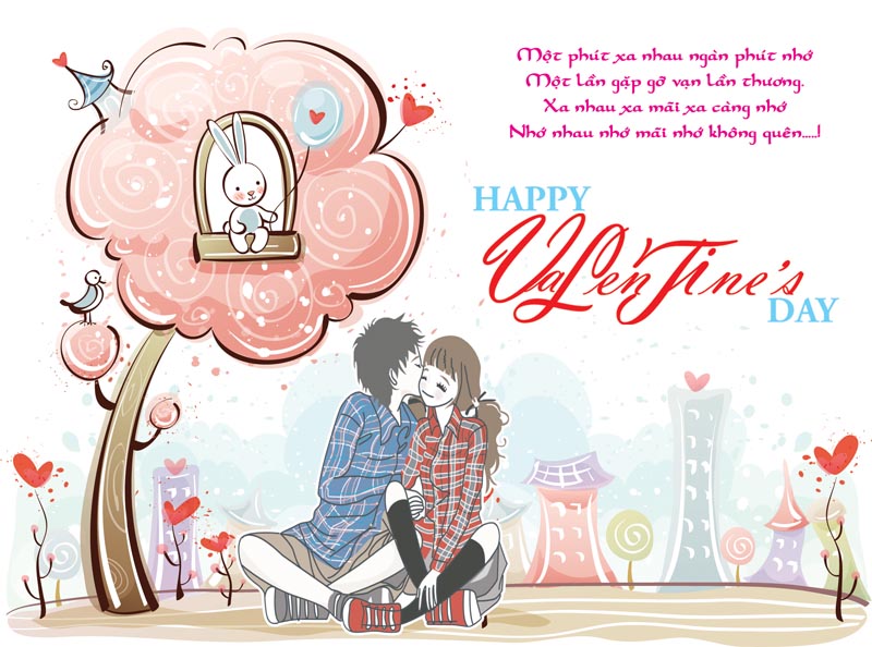 Những bức thiệp tình yêu ngày valentine đẹp và ý nghĩa - Hình 5