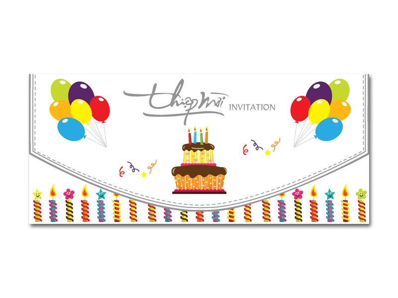 Những mẫu thiệp mời sinh nhật ấn tượng - Hình 8
