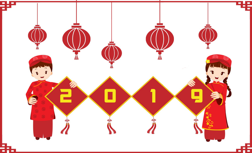 Bộ chibi chúc mừng năm mới 2019 Kỷ Hợi độc đáo ý nghĩa - Hình 15
