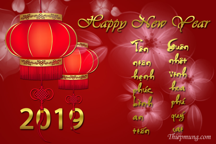 Bộ thiệp Tết Kỷ Hợi 2019 đẹp và ấn tượng nhất- Hình 10