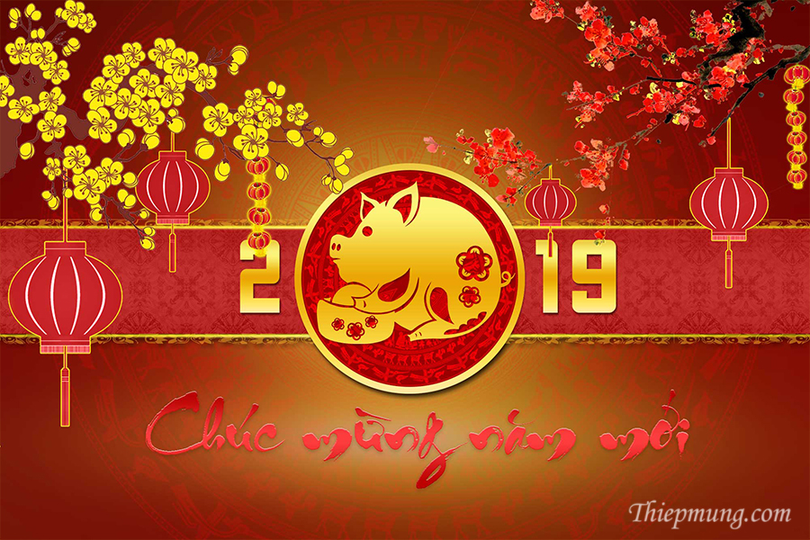 Bộ thiệp Tết Kỷ Hợi 2019 đẹp và ấn tượng nhất- Hình 3