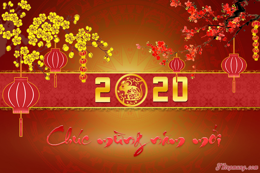 Những hình ảnh thiệp chúc mừng năm mới 2020 Canh Tý đẹp - Hình 7