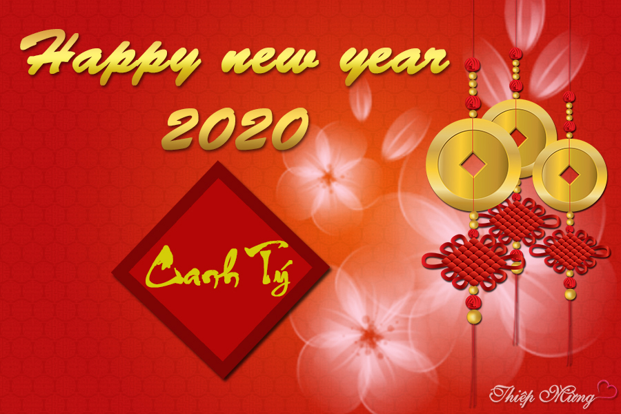 Bộ thiệp Tết Canh Tý 2020 đẹp và ấn tượng nhất - Hình 8