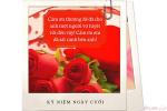 Tạo thiệp kỷ niệm cưới mẫu hoa hồng lãng mạn