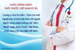 Thiệp chúc mừng ngày 27/02: Thầy thuốc Việt Nam
