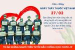 Tạo thiệp ngày Thầy thuốc Việt Nam chống dịch COVID-19 mới
