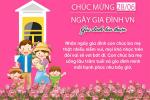 Làm thiệp hoa màu hồng chúc mừng Ngày Gia đình Việt Nam ý nghĩa