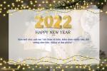 Miễn phí thiệp chúc mừng năm mới 2022 với đèn lấp lánh