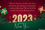 Viết lời chúc lên thiệp chúc mừng năm mới 2023