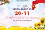 Tạo thiệp chúc mừng ngày Nhà giáo Việt Nam dành cho các cơ quan đoàn thể