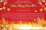 Hình ảnh chúc mừng năm mới 2023 cho công ty, doanh nghiệp nền đỏ