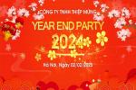 Tạo backdrop Year End Party 2024 đẹp miễn phí