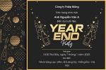 Thiệp mời tất niên Year End Party 2025 trực tuyến miễn phí